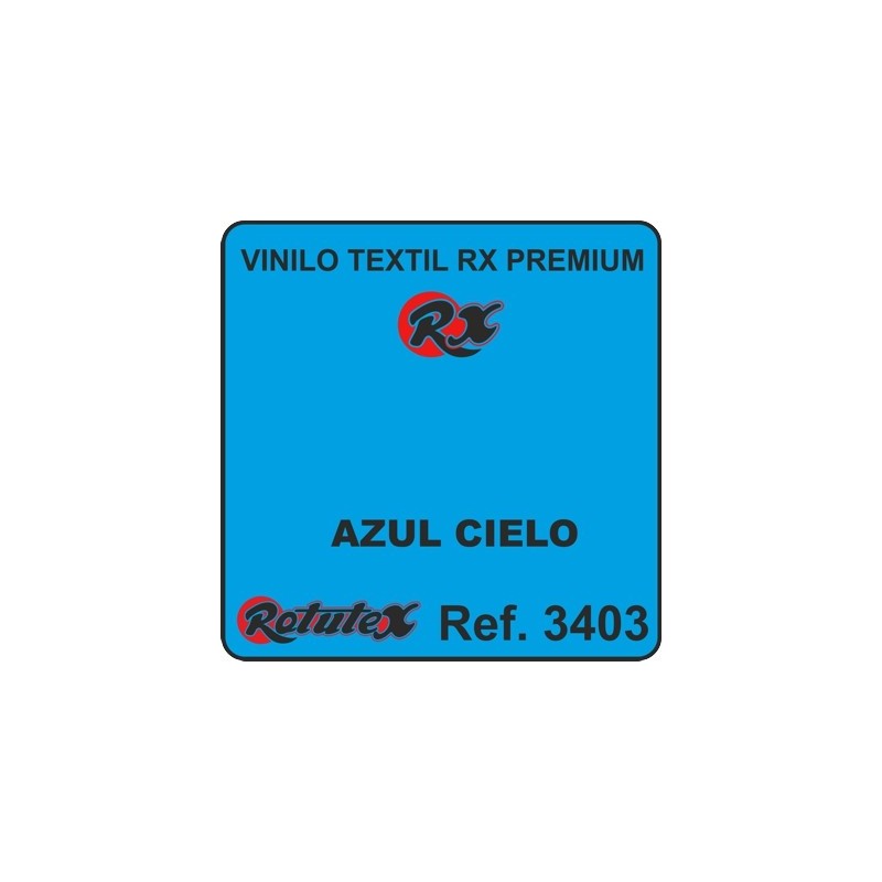 VINILO TEXTIL PREMIUM RX AZUL CIELO PU ROTUTEX