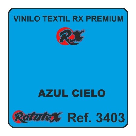 VINILO TEXTIL PREMIUM RX AZUL CIELO PU ROTUTEX