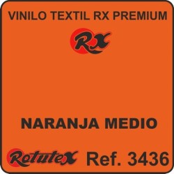 NARANJA MEDIO 3436 RX PREMIUM VINILO TEXTIL
