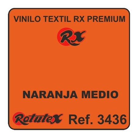 NARANJA MEDIO 3436 RX PREMIUM VINILO TEXTIL