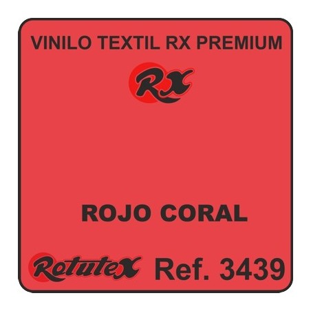ROJO CORAL 3439 RX PREMIUM VINILO TEXTIL