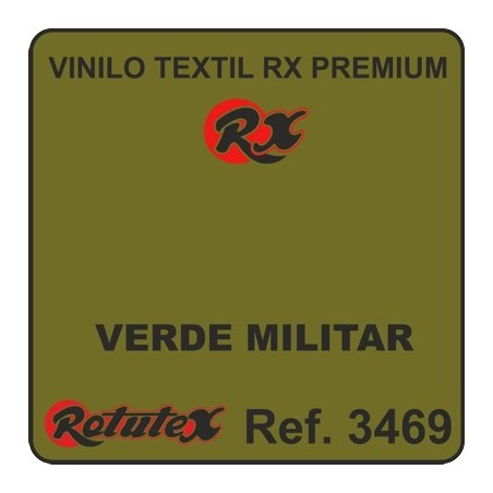 VERDE MILITAR CAQUI 3469 RX PREMIUM VINILO TEXTIL