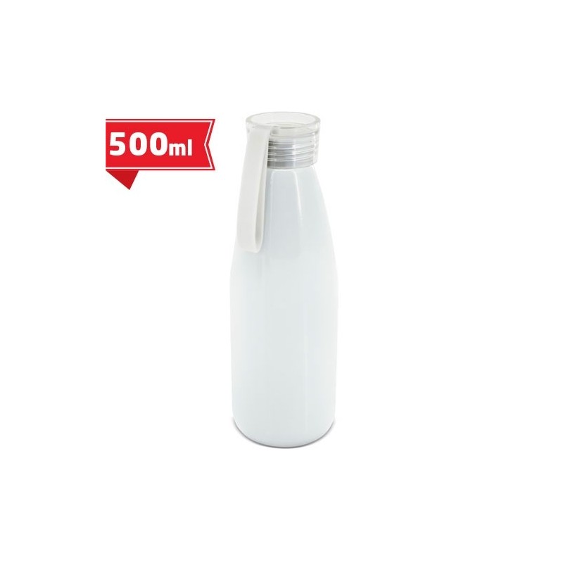 BOTELLA ALUMINIO TIRADOR SILICONA 500ml SUBLIMACION D65