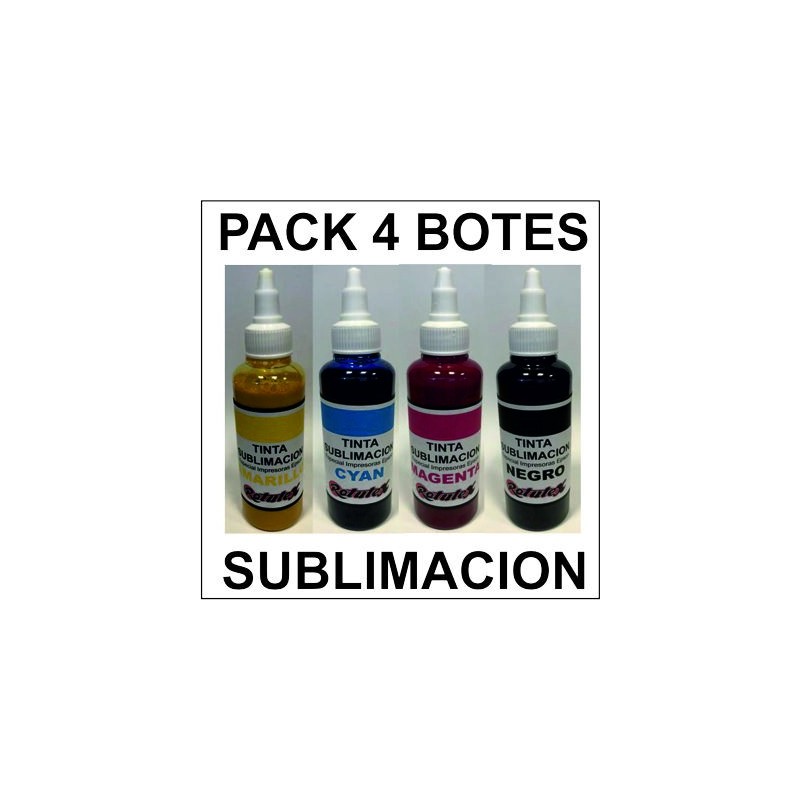 TINTA EPSON RX PACK 4 COLORES SUBLIMACION 100ml