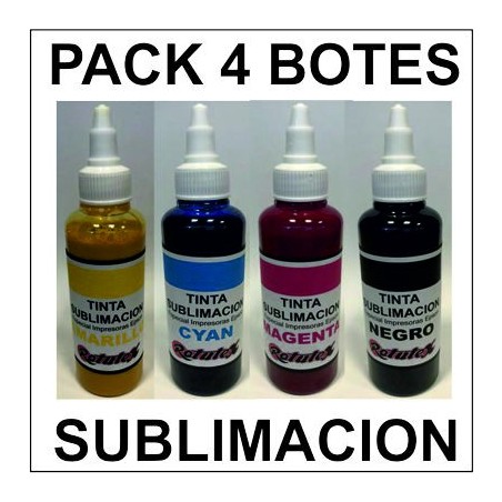TINTA EPSON RX PACK 4 COLORES SUBLIMACION 100ml