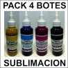 TINTA EPSON RX PACK 4 COLORES SUBLIMACION 100ml
