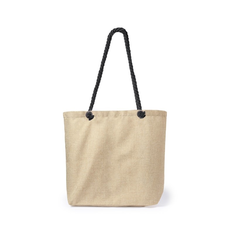 BOLSO BEIGE SUBLIMABLE CORDON GORDO ASA Color: NEGRO