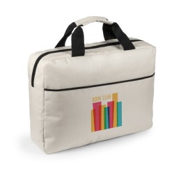 CARTERA PORTADOCUMENTOS ASAS Y CREMALLERA BEIGE SUBLIMABLE