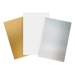 CHAPA ALUMINIO 200x300mm ORO BRILLO SUBLIMACION