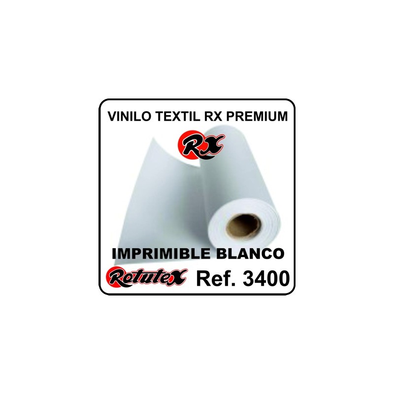 VINILO TEXTIL RX PREMIUM IMPRIMIBLE BLANCO 50cm 1m