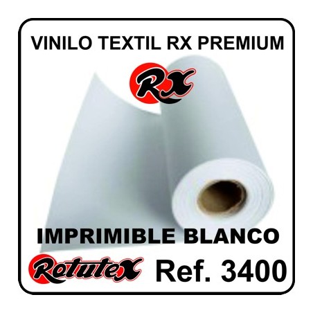 VINILO TEXTIL RX PREMIUM IMPRIMIBLE BLANCO 50cm 1m