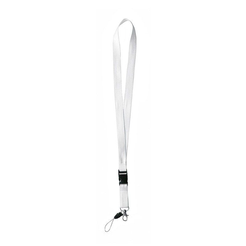 LANYARD DOBLE CLIQ BLANCO SUBLIMABLE