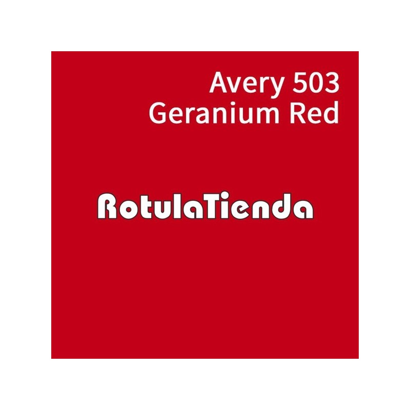 ROJO GERANIO BRILLO 503 VINILO ADHESIVO