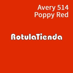 VINILO ADHESIVO AVERY ROJO AMAPOLA BRILLO
