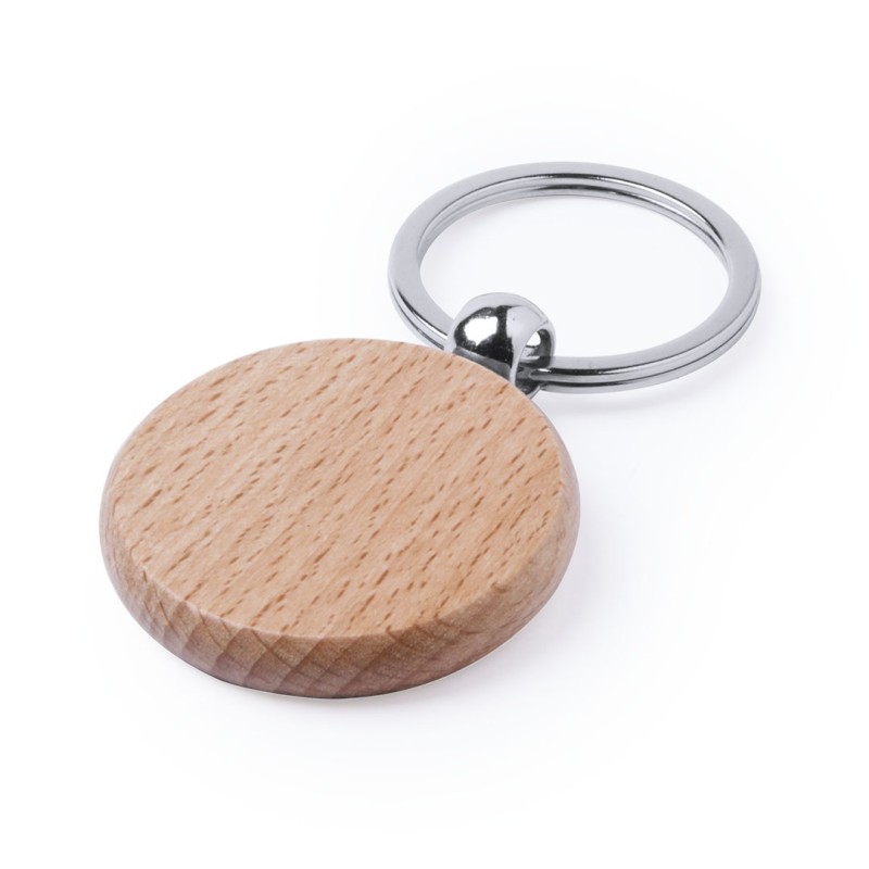 LLAVERO MADERA REDONDO