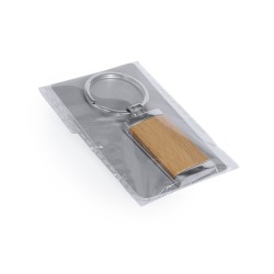 LLAVERO METALICO Y MADERA RECTANGULAR