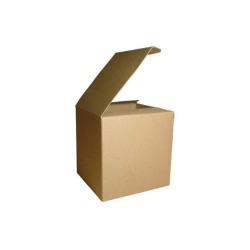 CAJA CARTON MARRON NATURAL CERRADA TAZA INDIVIDUAL