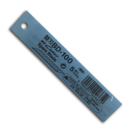 RECAMBIO CUCHILLA CUTTER 30 BD-100 (PUNTA FINA) Pack 5 Unidades AZUL