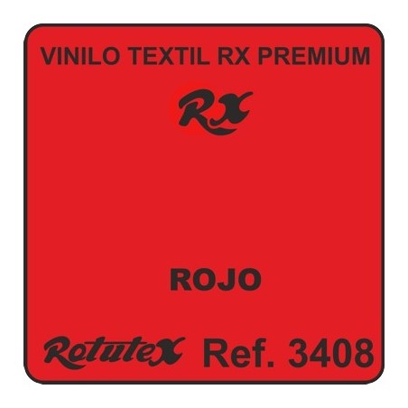 VINILO TEXTIL PREMIUM RX ROJO PU ROTUTEX