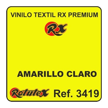 VINILO TEXTIL PREMIUM RX AMARILLO CLARO PU ROTUTEX