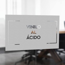 VINILO AUTOADHESIVO CRISTAL ACIDO PLATA RX