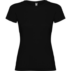 CAMISETA MUJER JAMAICA 155g NEGRA MANGA CORTA
