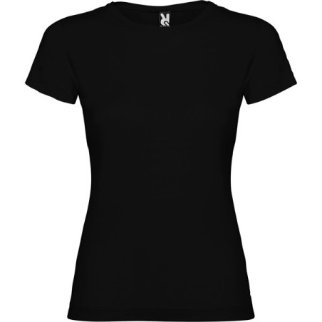 CAMISETA MUJER JAMAICA 155g NEGRA MANGA CORTA