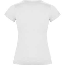 CAMISETA MUJER JAMAICA 155g BLANCA MANGA CORTA
